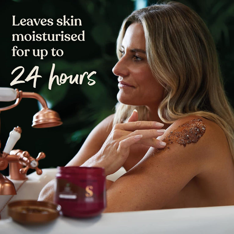 Luxurious Sanctuary Spa Ruby Oud Coffee Scrub - Vegan and Cruelty-Free 300 ml