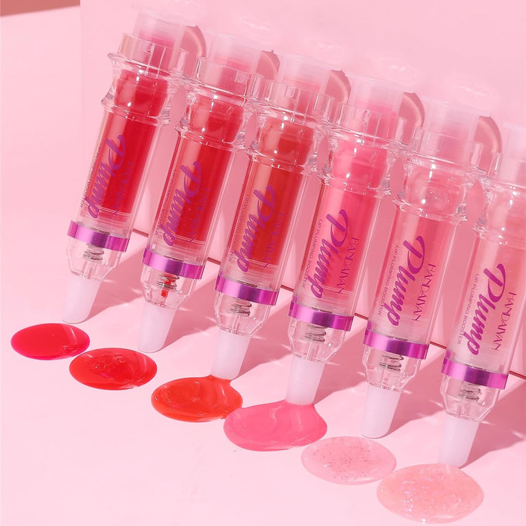 Chili Infused Lip Volumizer Gloss - Hydrating Tinted Lip Balm & Liquid Lipstick, Instant Lip Plumper with Day & Night Moisturizing Repair (Shade 02#)