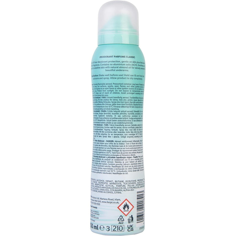 FENJAL Classic Luxury Perfume Deodorant Spray - 150ml