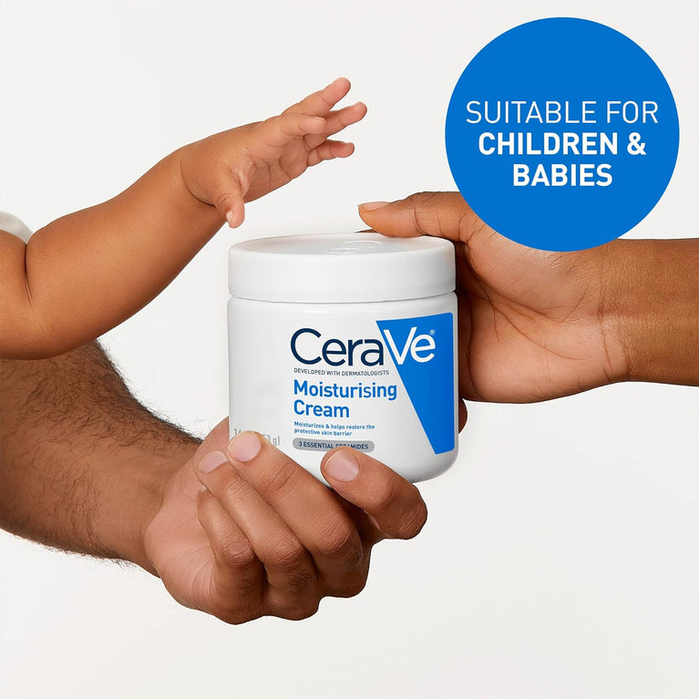 CeraVe Hydrating Cream for Dry to Very Dry Skin 454g with Hyaluronic Acid & 3 Essential Ceramides