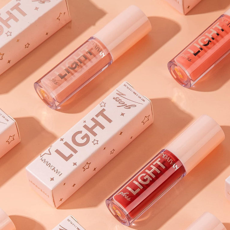 Long-Lasting Lip Stain & Plumping Gloss with Hydrating Formula, Tinted Balm for Smooth, Full, Lustrous Lips - Nude & Pink Tones (#803)