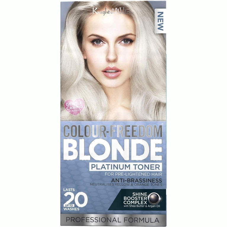 Knight & Wilson Platinum Blonde Toning Hair Dye with Ice Cool Finish