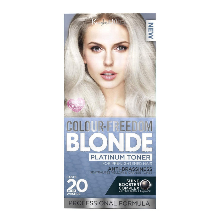 Knight & Wilson Platinum Blonde Toning Hair Dye with Ice Cool Finish
