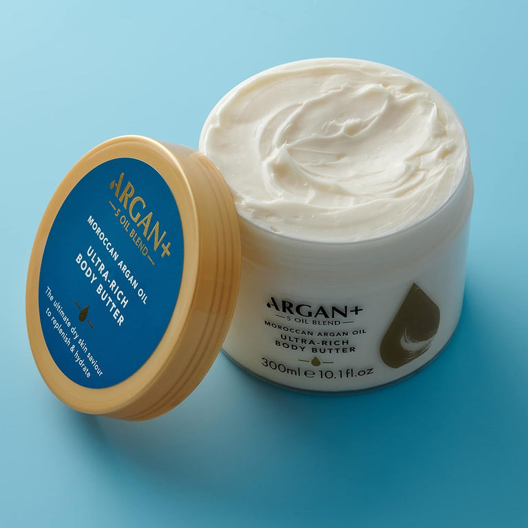 Argan+ Ultra-Rich Body Butter with 5 Oil Blend, 300ml