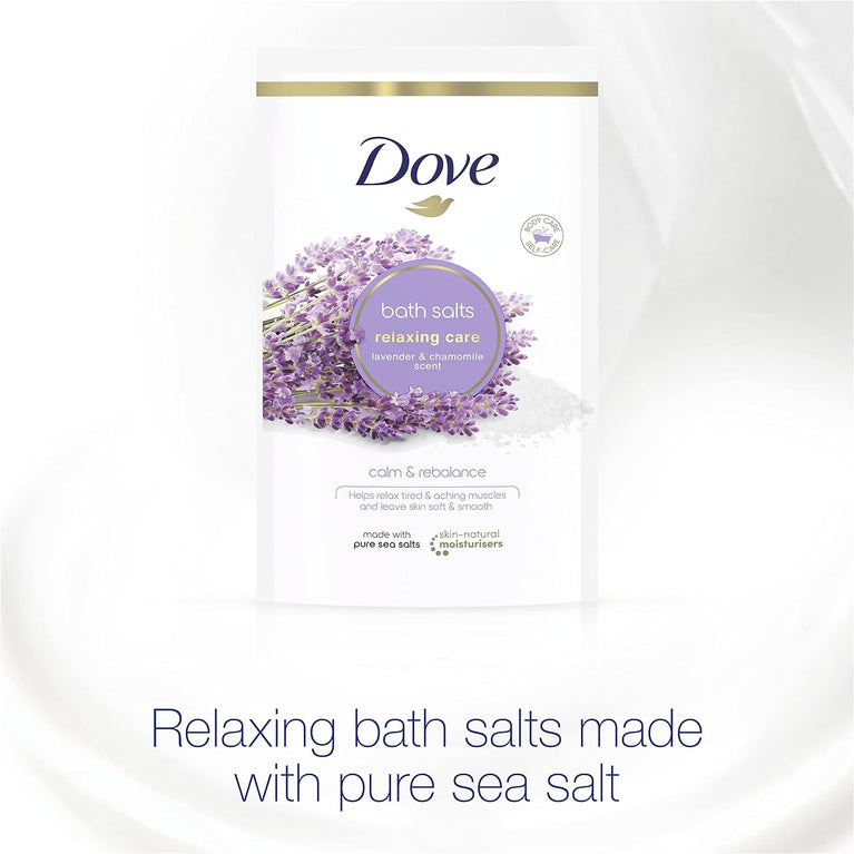 Dove Lavender & Chamomile Relaxing Care Bath Salts - 900g