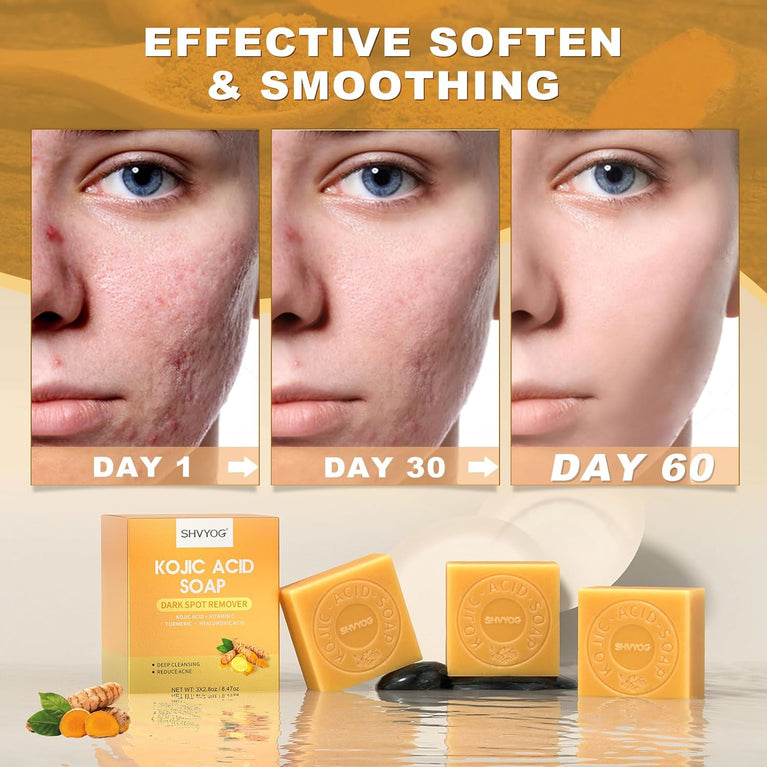 Flawless Radiance Soap Set with Foaming Net (3 Pack)