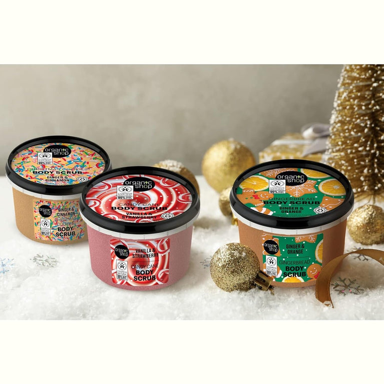 Gingerbread Body Scrub with Organic Ginger Extract and Orange Oil (250ml)