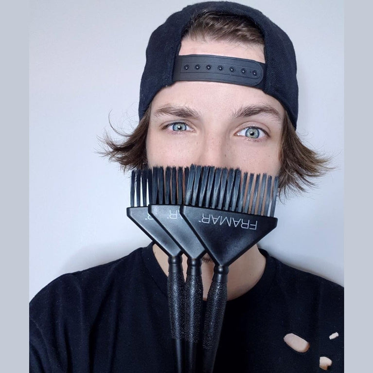 Framar Hair Dye Brush Set - 3 Pack Black