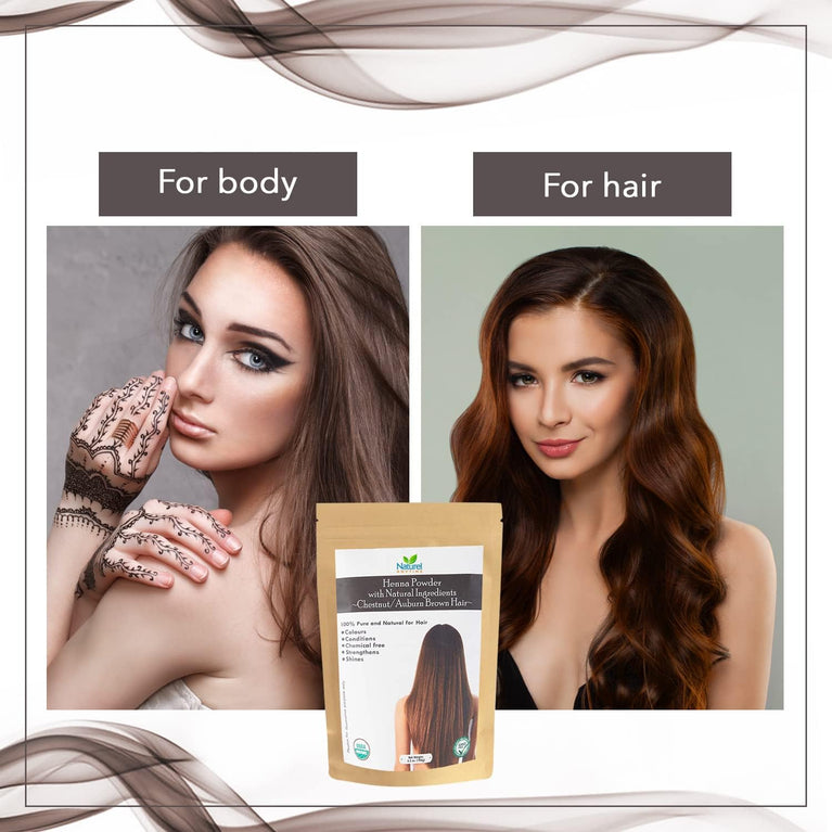 Naturel Anytime Henna Chestnut with Hibiscus | 100gm | check full listing | USDA organic