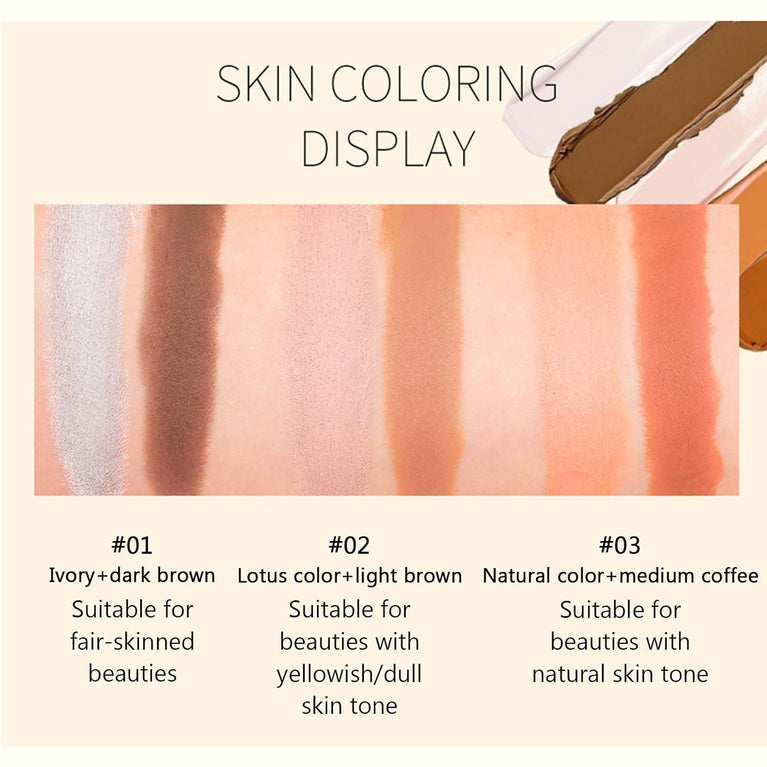 ONLYOILY Dual-End Contour and Highlighter Stick - Flawless Finish, Waterproof and Long-Lasting Makeup Tool