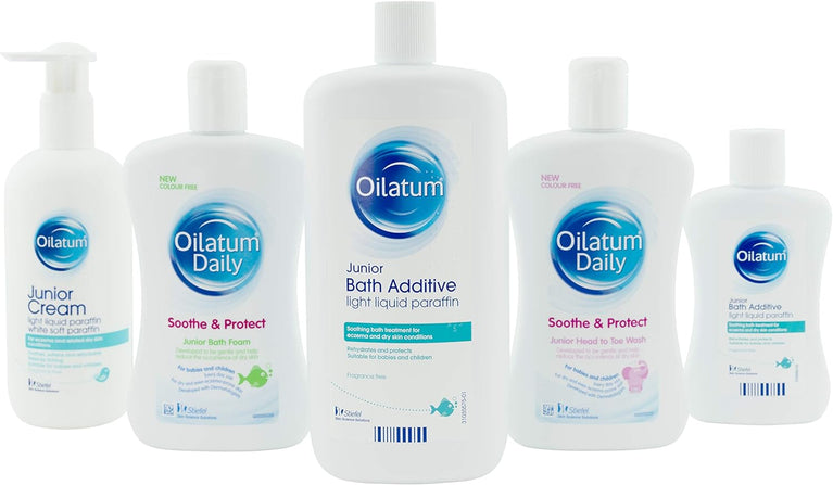 Oilatum Junior Emollient Bath Additive - Soothing Formula for Eczema and Dry Skin (600 ml)