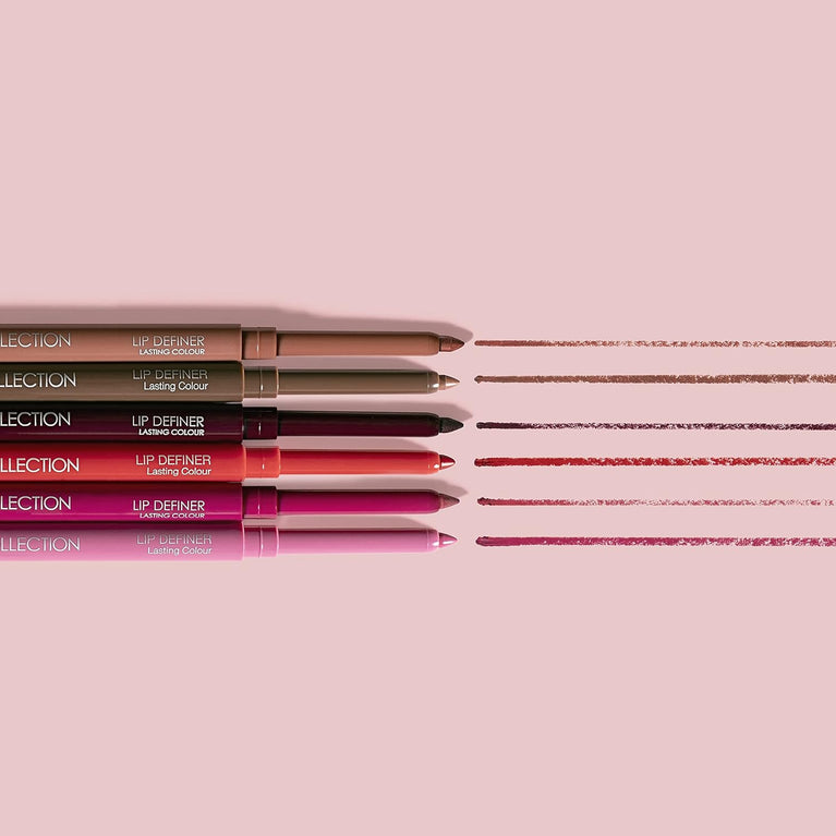 Collection Cosmetics Retractable Lip Liner, Full Coverage Lip Definer Pencil, Long-Lasting & Wear-Proof, Cappuccino, 4.2g
