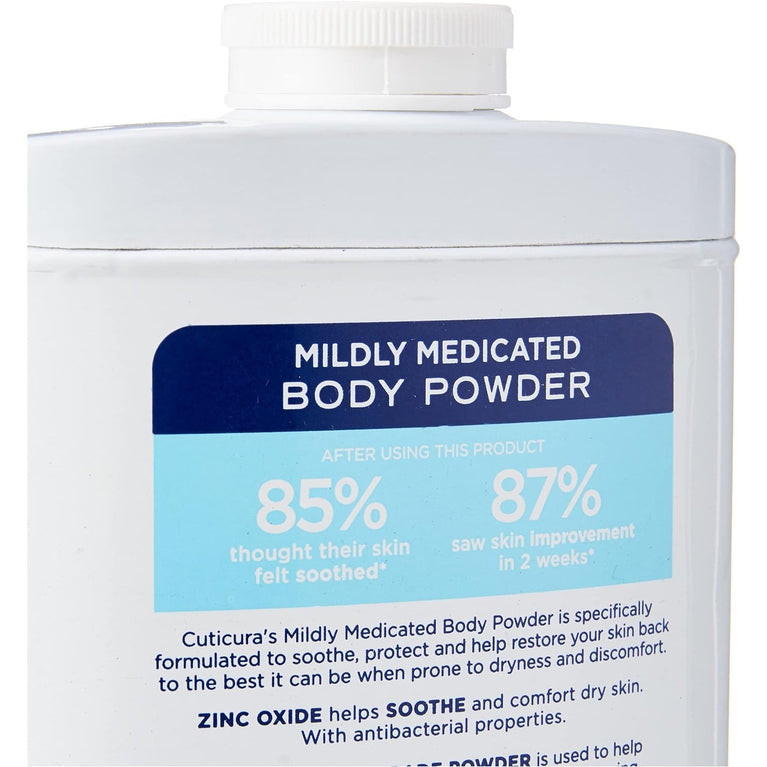 Soothing Cuticura Medicated Talcum Powder for Dry and Irritated Skin