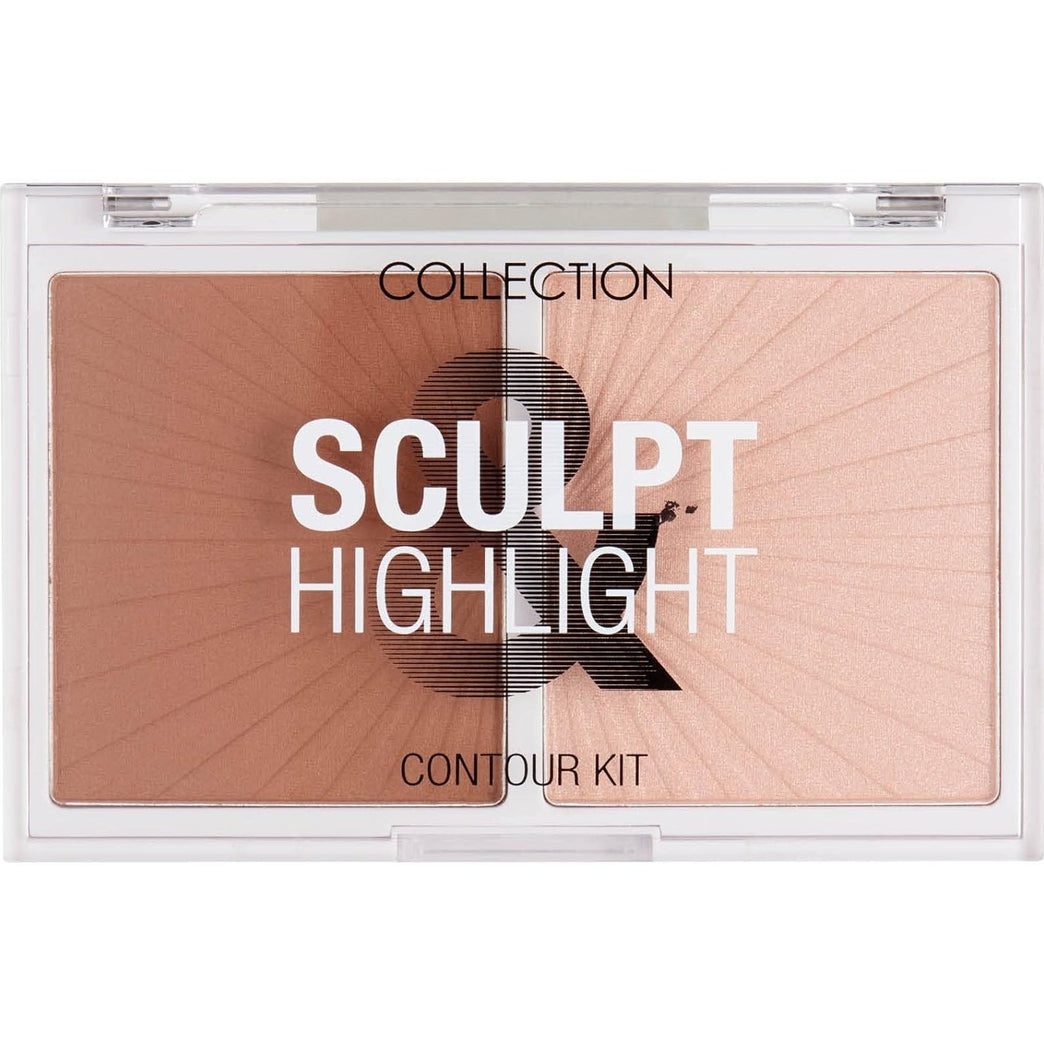 Travel-Friendly Contour, Sculpt, and Highlight Powder Kit, 10g with Radiant Finish