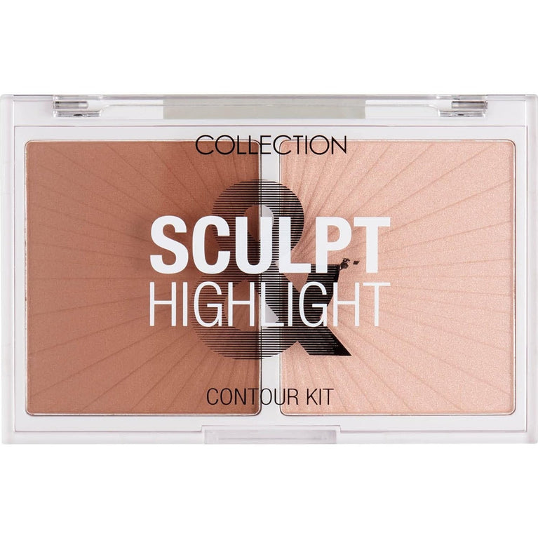 Travel-Friendly Contour, Sculpt, and Highlight Powder Kit, 10g with Radiant Finish