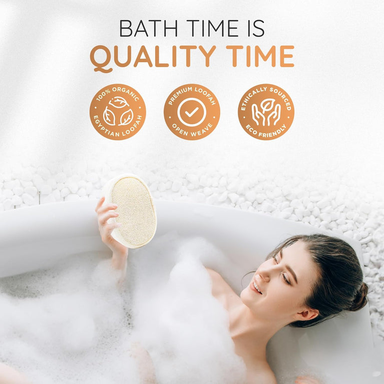 Exfoliating Loofah Body Scrubber for Deep Cleansing and Eco-Friendly Skincare