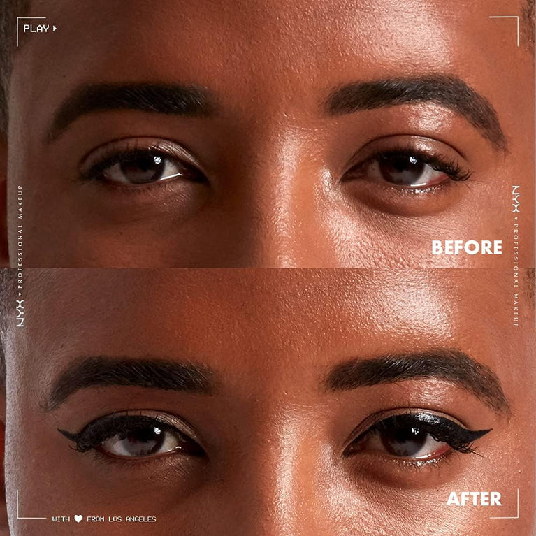 NYX Pro Artist-Inspired Epic Wear Liquid Liner, Matte Black, Waterproof and Smudge-proof, Ideal for Eye Makeup and Body Art, Long-lasting 72-hour Wear
