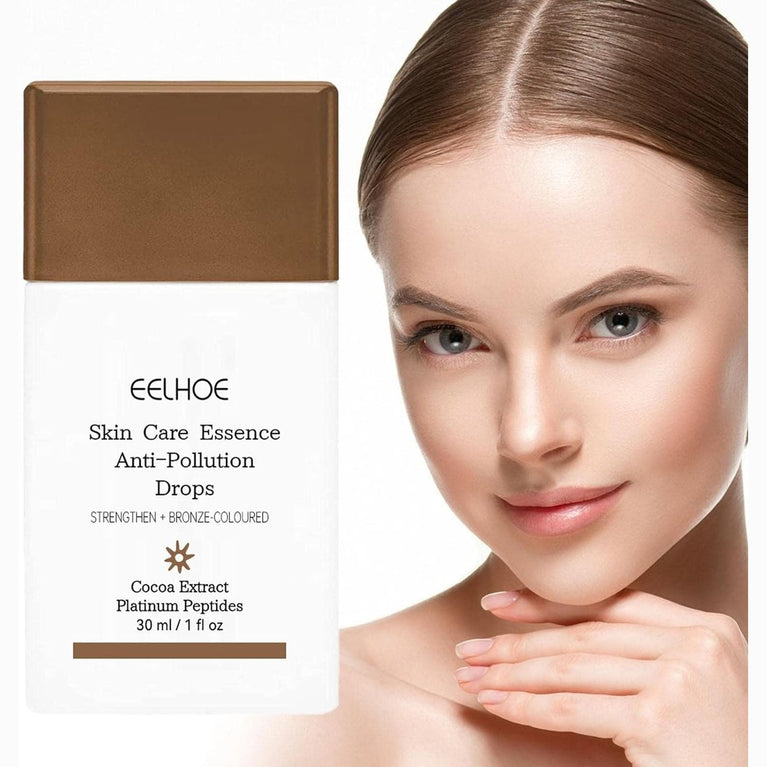 Radiant Tan Peptide Serum Drops | Anti-Pollution Bronzing Solution for Glowing Skin