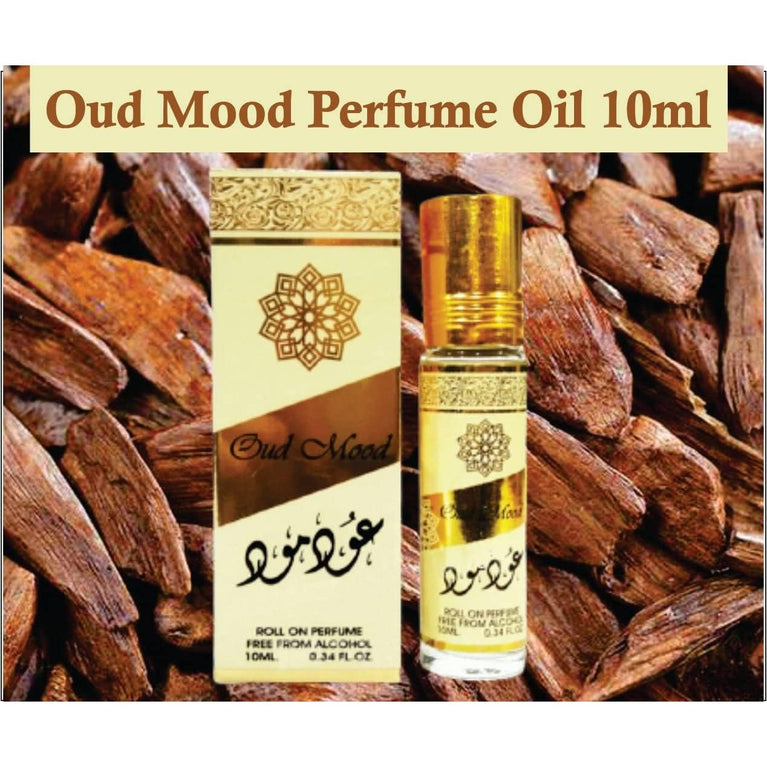 Oud Mood Perfume Oil with Vanilla, Oud, and Amber Fragrance