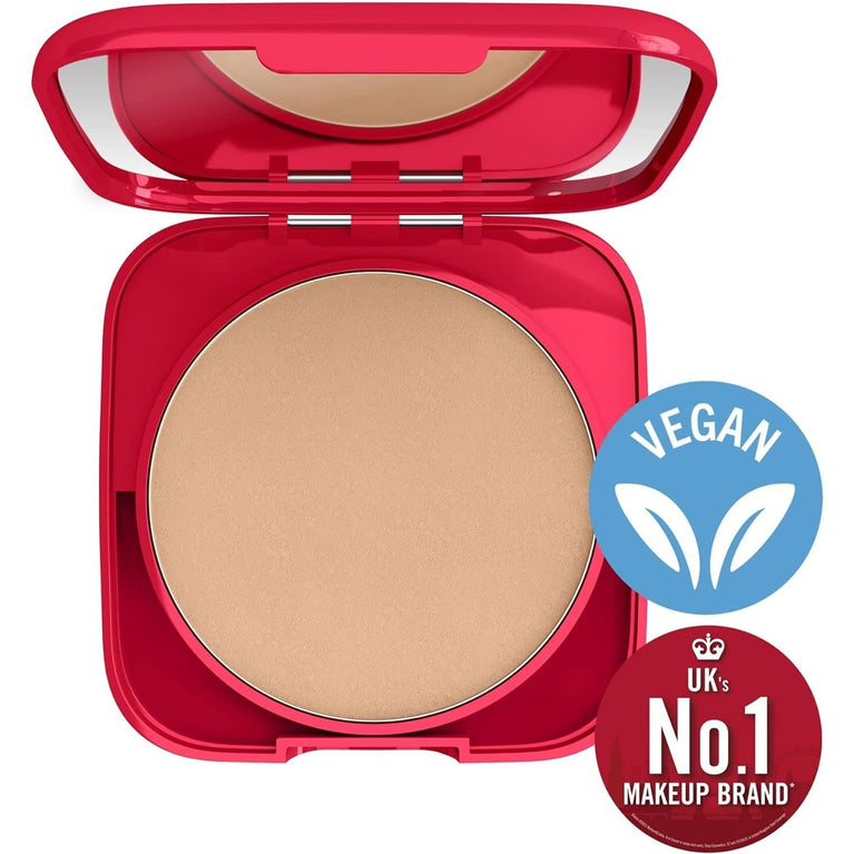 Rimmel London 001 Fair Porcelain Lightweight Compact Foundation with Long-lasting Coverage, 7g