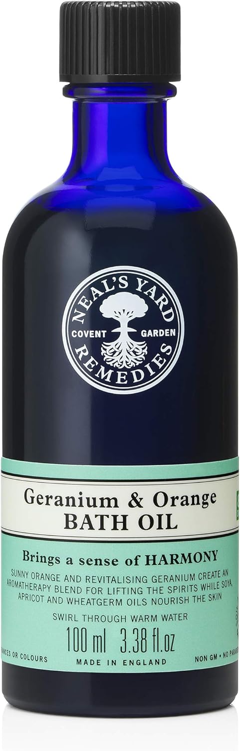 Neal's Yard Remedies Geranium & Orange Energising Bath Oil | 100ml
