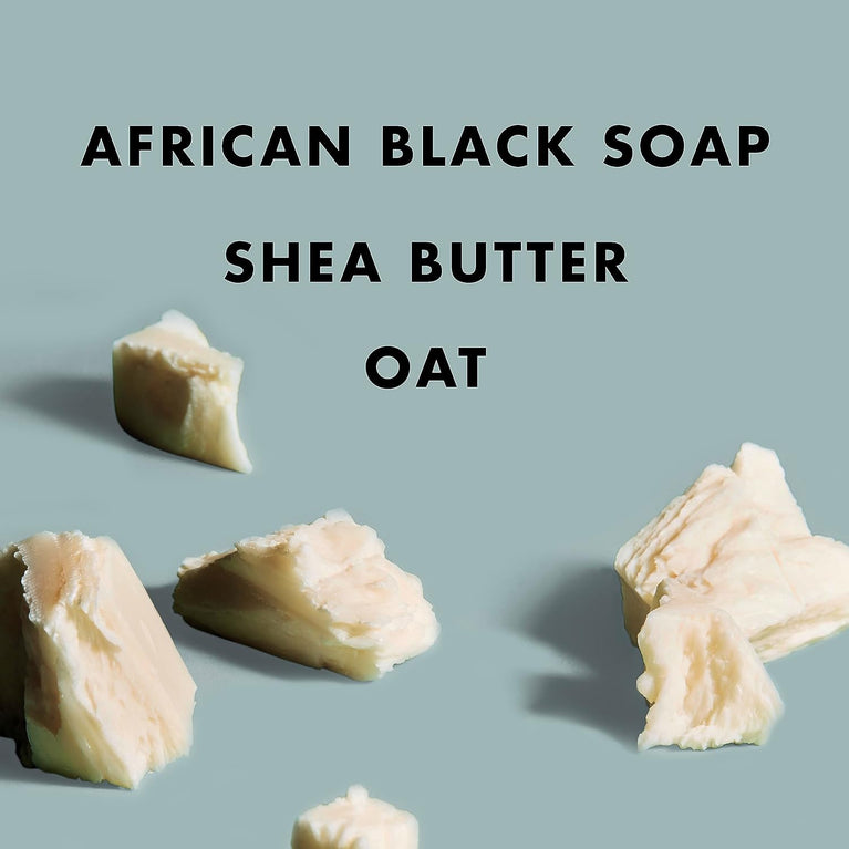 Organic Shea Moisture African Black Soap Bar with Shea Butter, 8oz