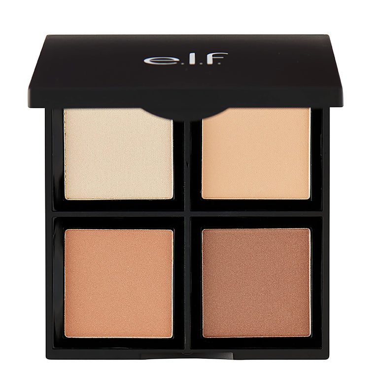 Vitamin E-Infused 4-Shade Customizable Contour Palette for Ultimate Versatility