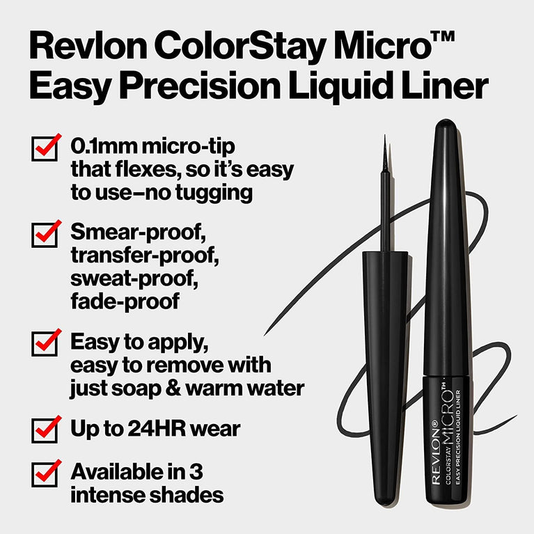 Revlon Precision Micro Liquid Eyeliner, Blackout Edition