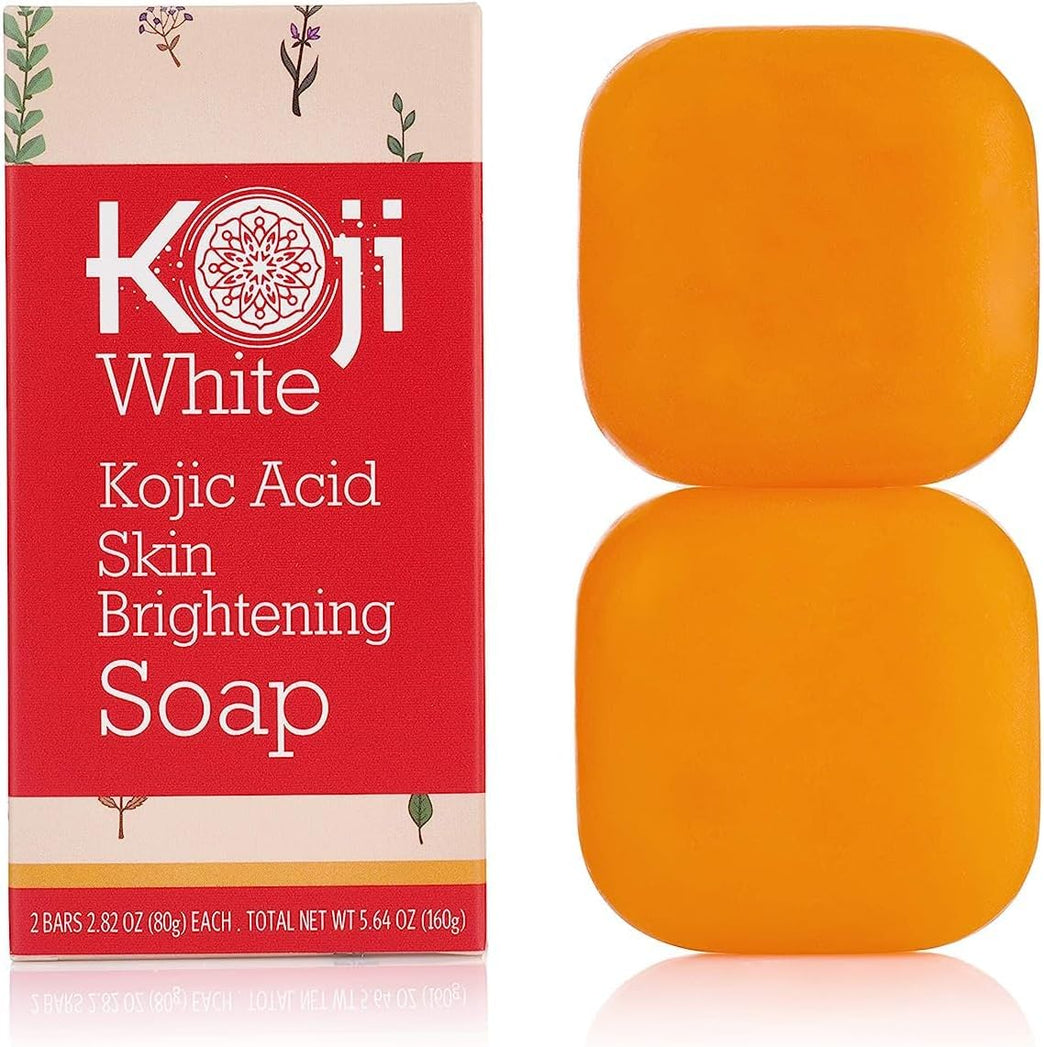 Radiant Glow Kojic Acid Skin Brightening Soap for Face and Body - 2.82 oz (2 Bars)