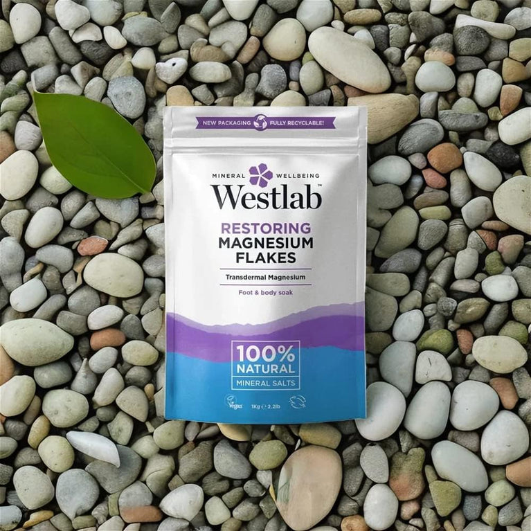 Restorative Magnesium Bath Flakes with 100% Natural Mineral Salts - 1kg
