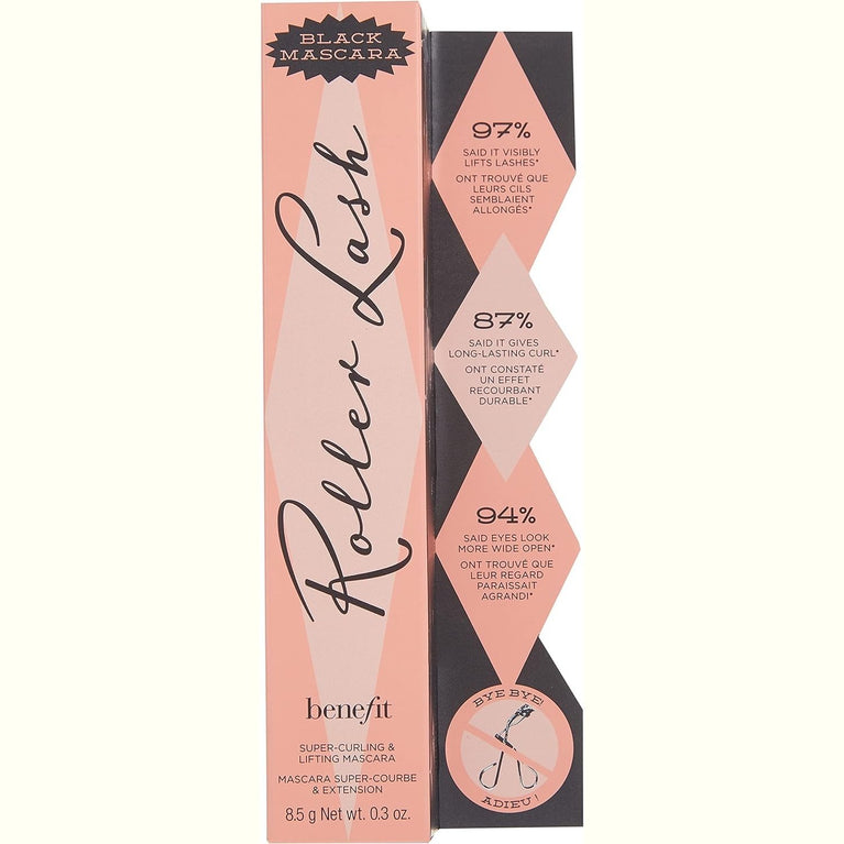 Provitamin B5 and Serin Enriched Full-Size Roller Lash Mascara for Lift and Curl - 8.5g (0.3 oz)