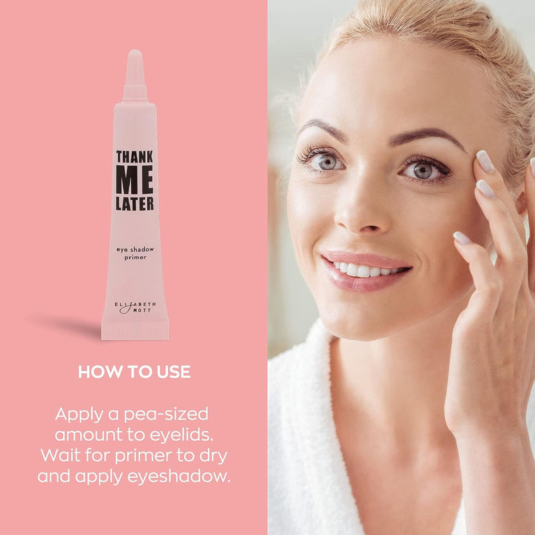 Elizabeth Mott's Korean Beauty Inspired Long-Lasting Eyeshadow Primer - Makeup Base with Oil Control & Anti-Crease Formula for All Day Wear - Ideal Eye Primer for Mature Skin - 10g