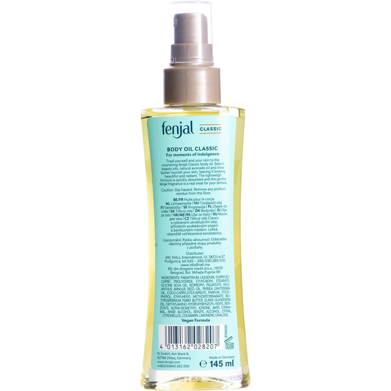 Fenjal Classic Body Oil - Luxurious Nourishing Body Oil
