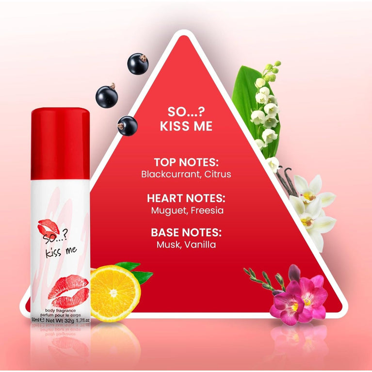 So…? Iconic Women's Mini Galore Body Mist Body Spray Fragrance Gift Set 4 x 50ml