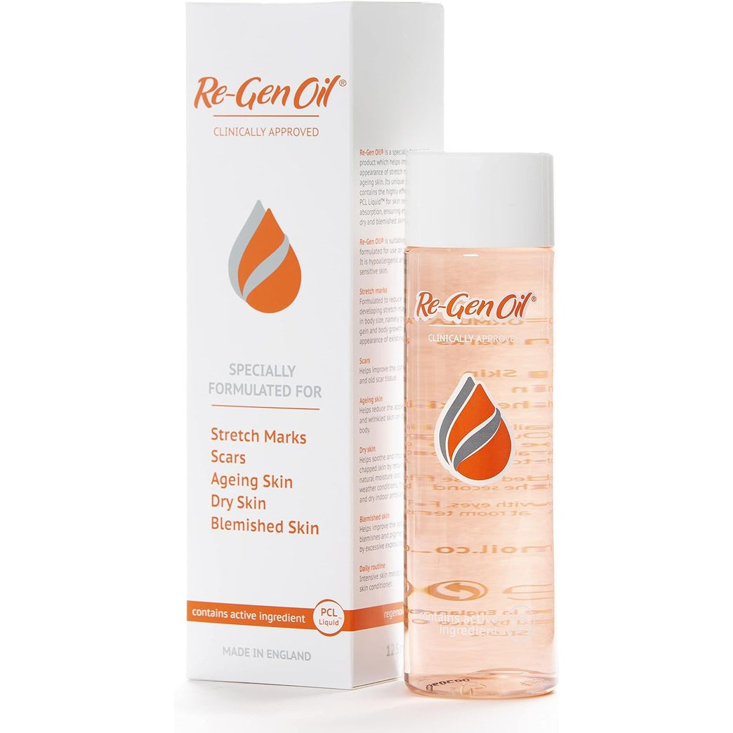 Re-Gen Oil | Multi-Purpose Solution for Scars, Stretch Marks and Uneven Skin Tone | 125ml