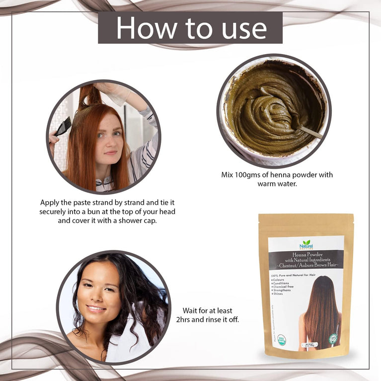 Naturel Anytime Henna Chestnut with Hibiscus | 100gm | check full listing | USDA organic