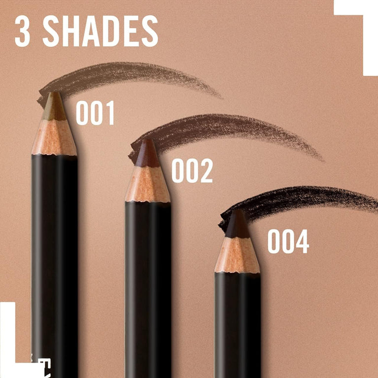 Rimmel London Dark Brown Eyebrow Pencil with Brush Applicator, 1.4g - For Perfectly Defined and Groomed Brows