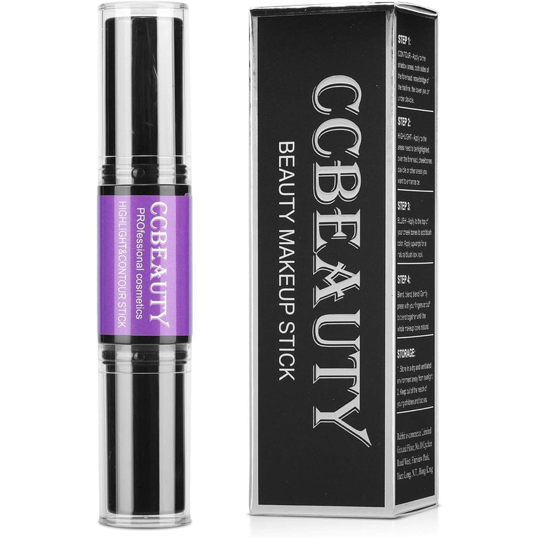 CCbeauty Dual-Action Contour and Highlight Makeup Stick with Vitamin E Enrichment