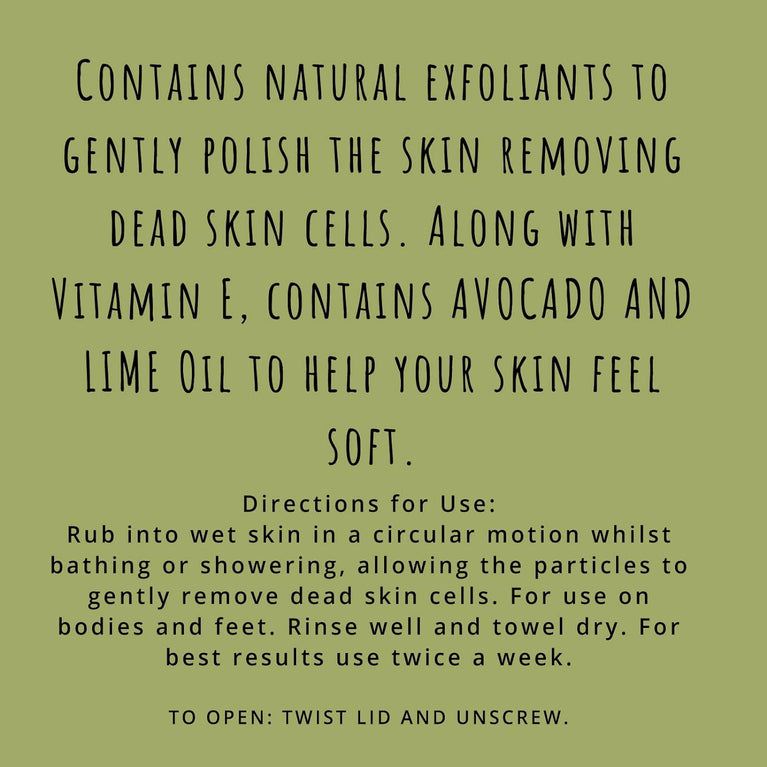Exfoliating Sea Salt Body Scrub with Avocado & Lime