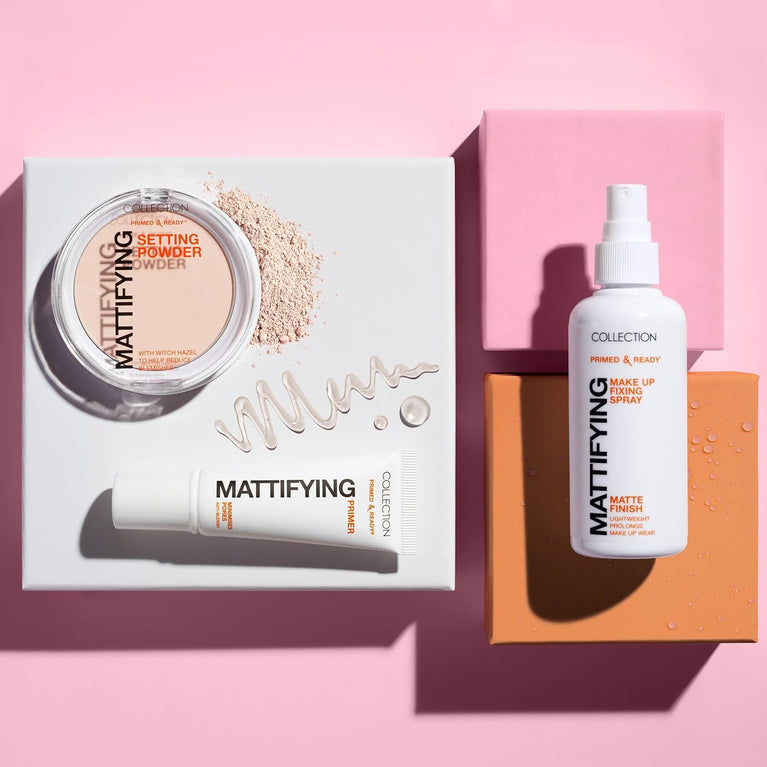 Dewy Glow Matte Finish Fixing Spray - Hydrating Brightener and Makeup Set