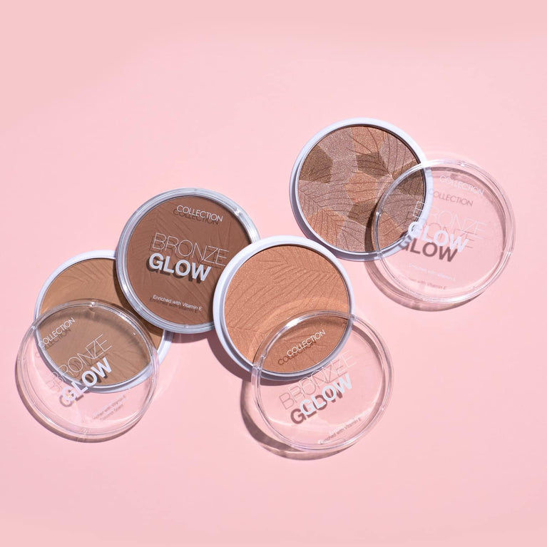 Collection Cosmetics Bronze Glow Matte Terracotta Bronzer - Deeply Pigmented, Matte Finish, 15g