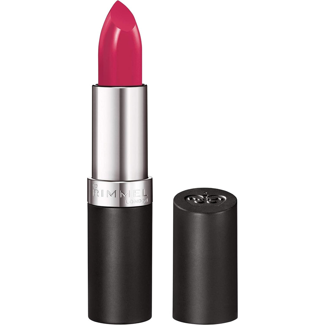 Kate Moss Collection High-Intensity Rosy Pink Lipstick by Rimmel London, Long-Lasting Finish, 4g (Pack of 1)