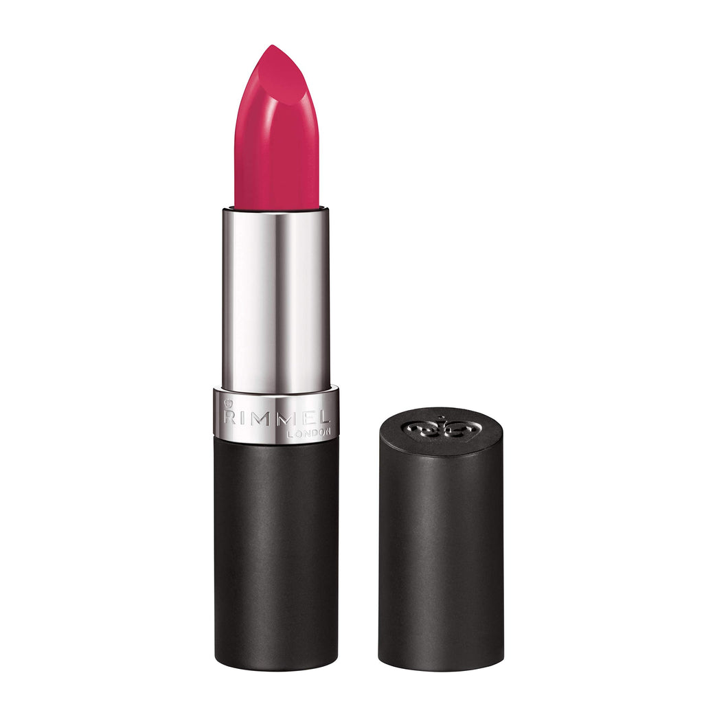 Kate Moss Collection High-Intensity Rosy Pink Lipstick by Rimmel London, Long-Lasting Finish, 4g (Pack of 1)