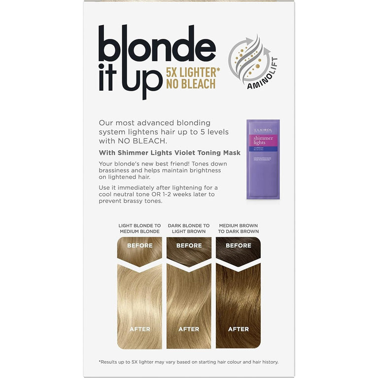 Clairol Platinum Blonde High Lift Hair Color with AminoLift Technology