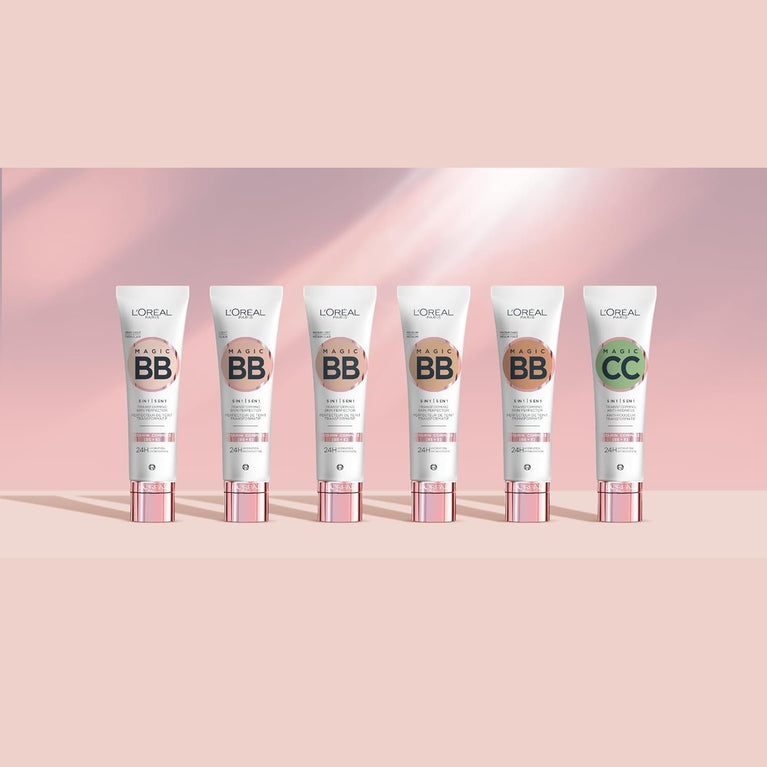 L'Oréal Paris Magic BB Cream for Natural, Flawless Complexion with 24h Moisturization and SPF 20, Very Light Blemish Balm, 30 ml