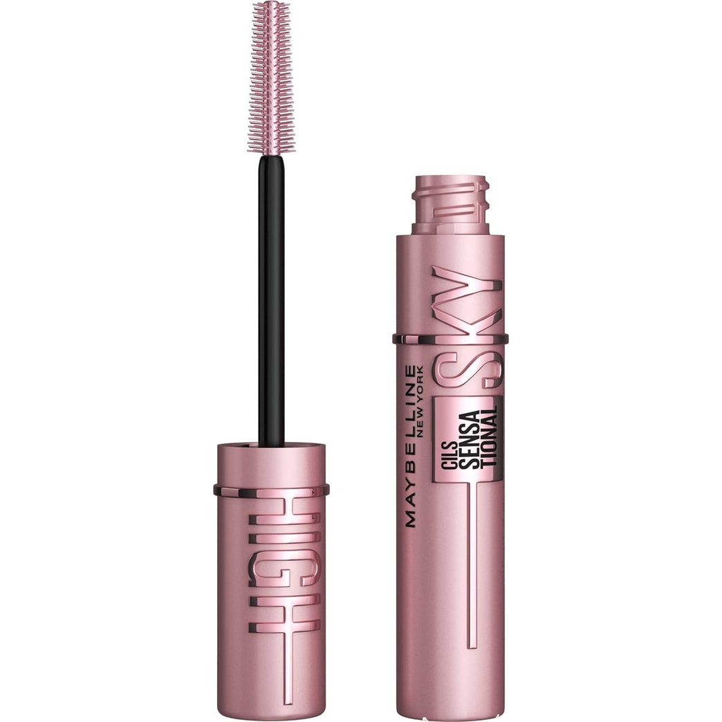 Maybelline New York Sky High Volumizing and Lengthening Mascara in Very Black, 7.2ml