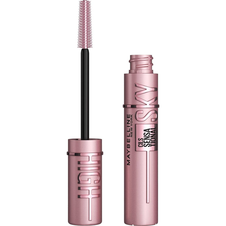 Maybelline New York Sky High Volumizing and Lengthening Mascara in Very Black, 7.2ml