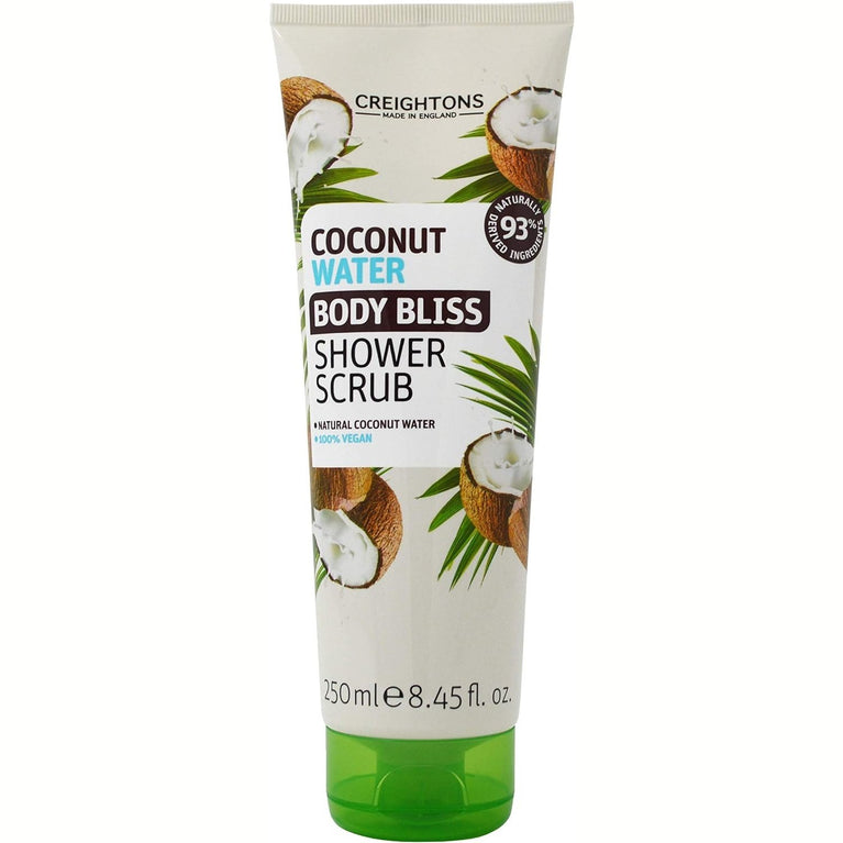 Coconut Water Shower Scrub - Refreshing and Sustainable Energizing Scrub