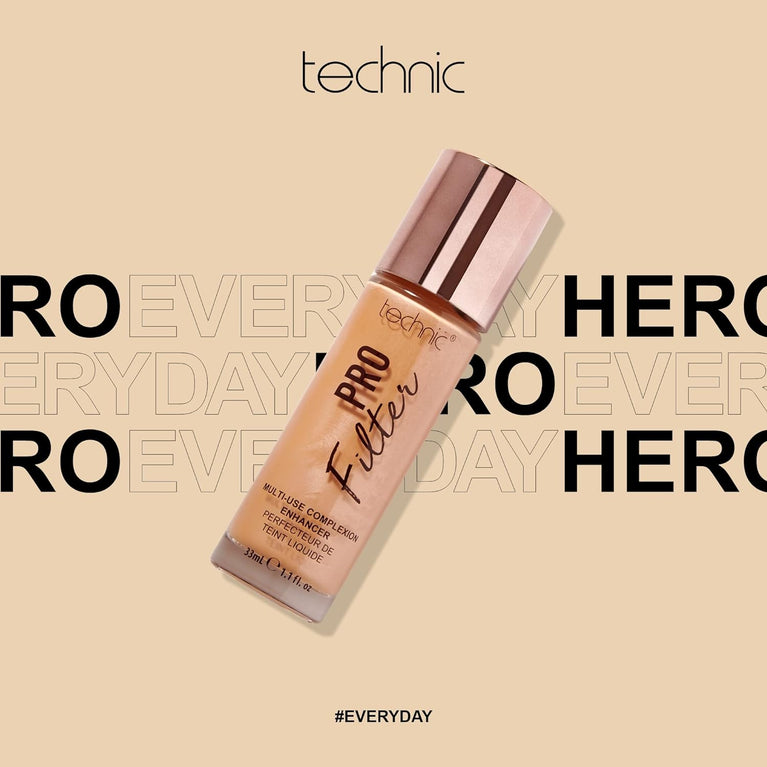 Ultimate 3-in-1 Complexion Enhancer - Primer, Illuminator, Highlighter by Technic Pro Filter - Medium Cool