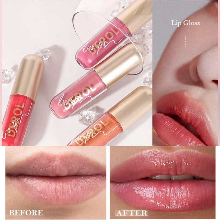 Hydrating Lip Plumper and Tinted Balm with Long-Lasting Lip Stain and Gloss, Enhanced with Ginger for Nourished, Soft and Full Lips - Waterproof and Durable (#02)